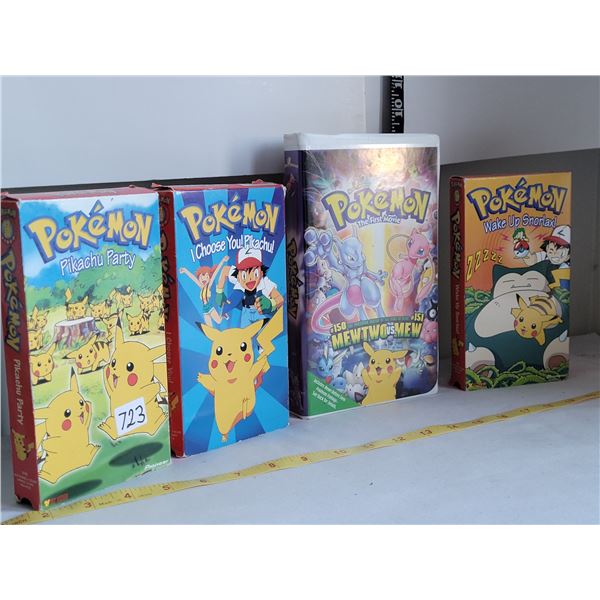 4 Pokemon VHS movies.
