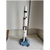 Space voyagers 30' Saturn 5 Rocket. Missing a couple of pieces.