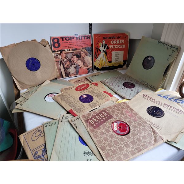 (20)  78rpm various artists records. American & British pressings.