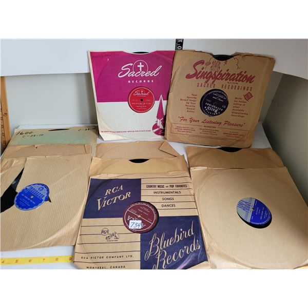 (10)  78rpm ukrainian & sacred music, 2 western.