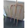 Image 1 : 3 wooden walking sticks.