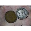Image 2 : 1929 & 1918 England 1 Penny Coins