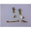 Image 2 : Mother of Pearl Cufflinks + Clip + Tie Bar