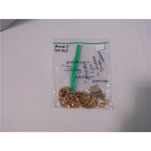 1 “Icing” Necklace + Earrings + 1 “Michelle Lynn” Necklace- double wishbone