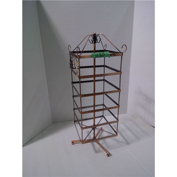Copper Earring Display with 4 Sets of Earrings – holds 144 sets