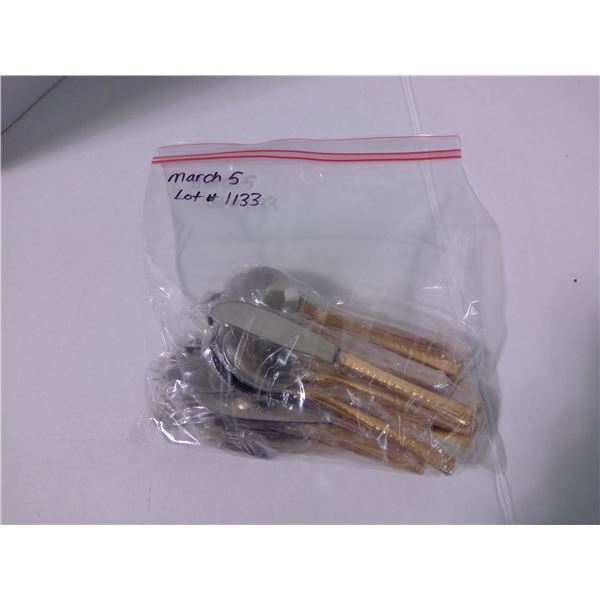 24 Pieces of Copper Silverware (8 spoons, 8 Forks, 8 Knives)