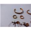 Image 5 : 2 Copper Bracelets, 2 Copper Rings, 2 Sets Copper Earrings