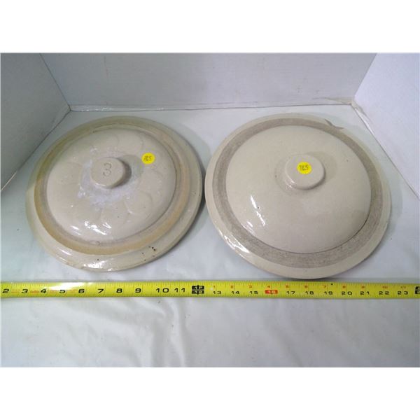 2 Crock Lids