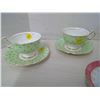 Image 2 : 4 Teacups & Saucers