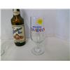 Image 2 : Wiesel Buger Beer Bottle, 2 Molsen Canadian Glasses
