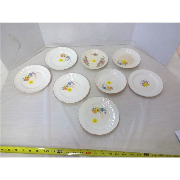 6 Plates & 2 Saucers