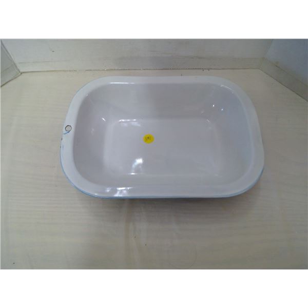 Blue/White Enamel Dish