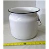 Image 3 : White/Black Enamel Chamber Pot