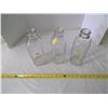 Image 2 : 3 Large Glass Milk Bottles