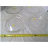 Image 3 : 4 Clear Glass Pyrex Pie Plates