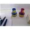 Image 4 : 7 Vintage Ink Tip Pens, Replacement Tips, Red/Blue Ink