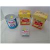 Image 1 : 2 Palm Ice-cream Containers, Remnet Tablets New in Box, Miracle Powdered Goat Milk Tins