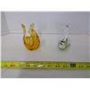Image 1 : Pair of glass swans