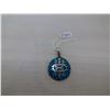 Image 1 : Turquoise blue and silver pendant, marked TC Mexico .925