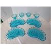 Image 1 : Capri snack set, Seashell pattern, Hazel Atlas Gass (8)