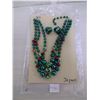 Image 2 : Necklace and clip earring set, made in Japan, 1950’s