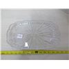 Image 2 : Cut crystal tray, 14” x 8 ½”, heavy
