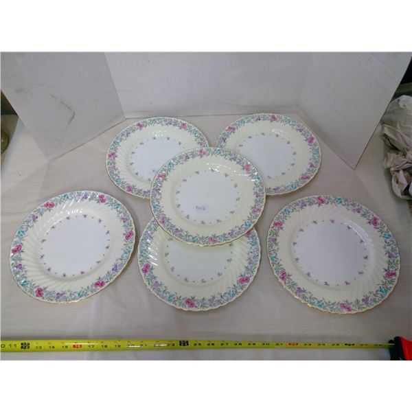 Lot of Minton dinner plates, Printemps pattern, England (6)