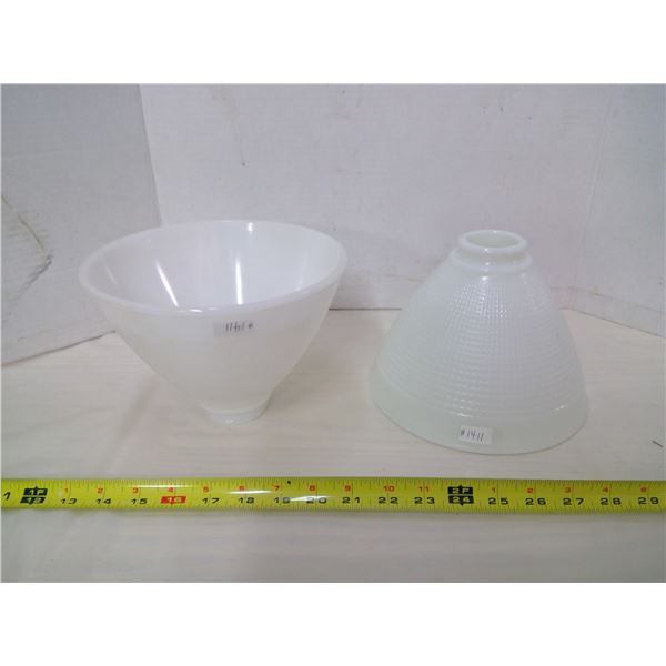 Glass lamp shades (2)