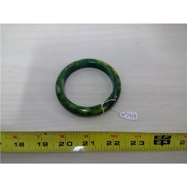 Green Bakelite bracelet