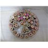 Image 2 : Container of vintage wooden spools with thread