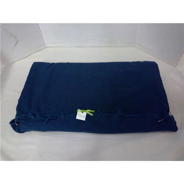 Bolt of raw silk, teal blue, 46” wide x 16.5 feet long