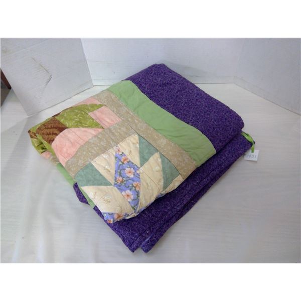 Hand made quilt, 58” x72”