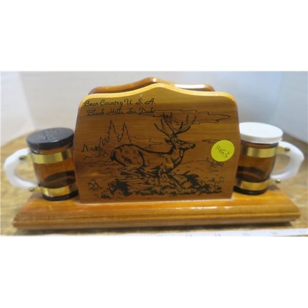 Bear Country Salt+Pepper Napkin Holder
