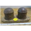 Image 1 : Wooden Salt+Pepper Shakers