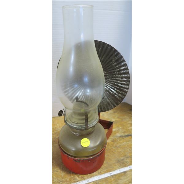 Coal Oil Reflector Lantern - Red