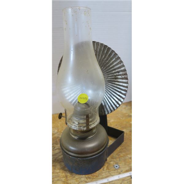 Coal Oil Reflector Lantern - Blue