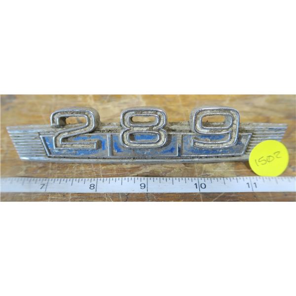 "289" Automobile Decal