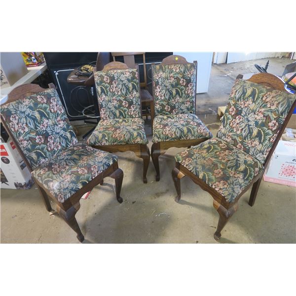 4 x Wooden chairs - 21/38"H