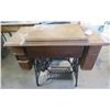 Image 2 : Vintage Singer Sewing Machine - 18" x 37" x 31"H