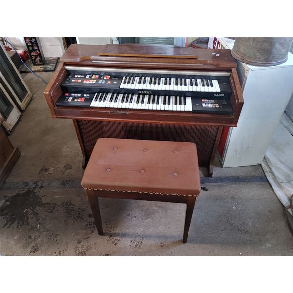 electronic organ & bench