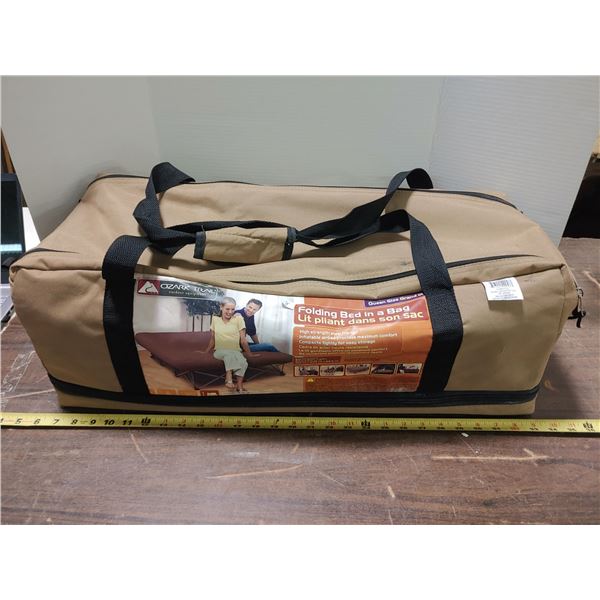 folding bed in a bag