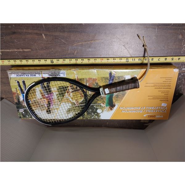 Volleyball + Badminton Game + Racquetball Racket