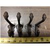 Image 1 : 4 x  4" Iron Acorn Hooks