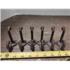 Image 1 : 6 x 3" Iron Acorn hooks