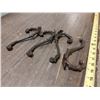 Image 3 : 3 x Decorative Iron 6" Coat Hooks