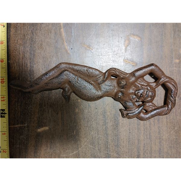 9" Iron Girl Bottle Opener