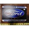 Image 1 : Tin Sign 8 x 11 3/4 Ford Parts