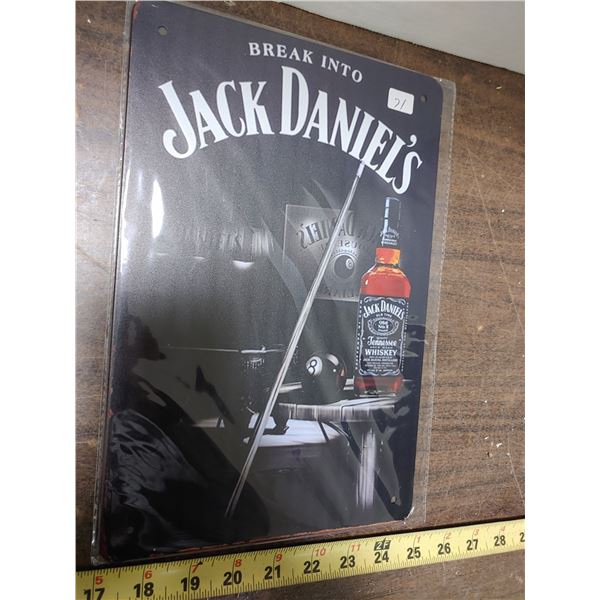 Tin Sign 8 x 11 3/4 Jack Daniels