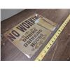 Image 1 : Tin Sign 8 x 11 3/4No Working