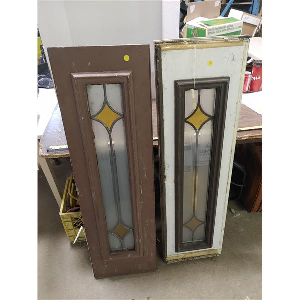 (2) Lead Stained Glass Windows)